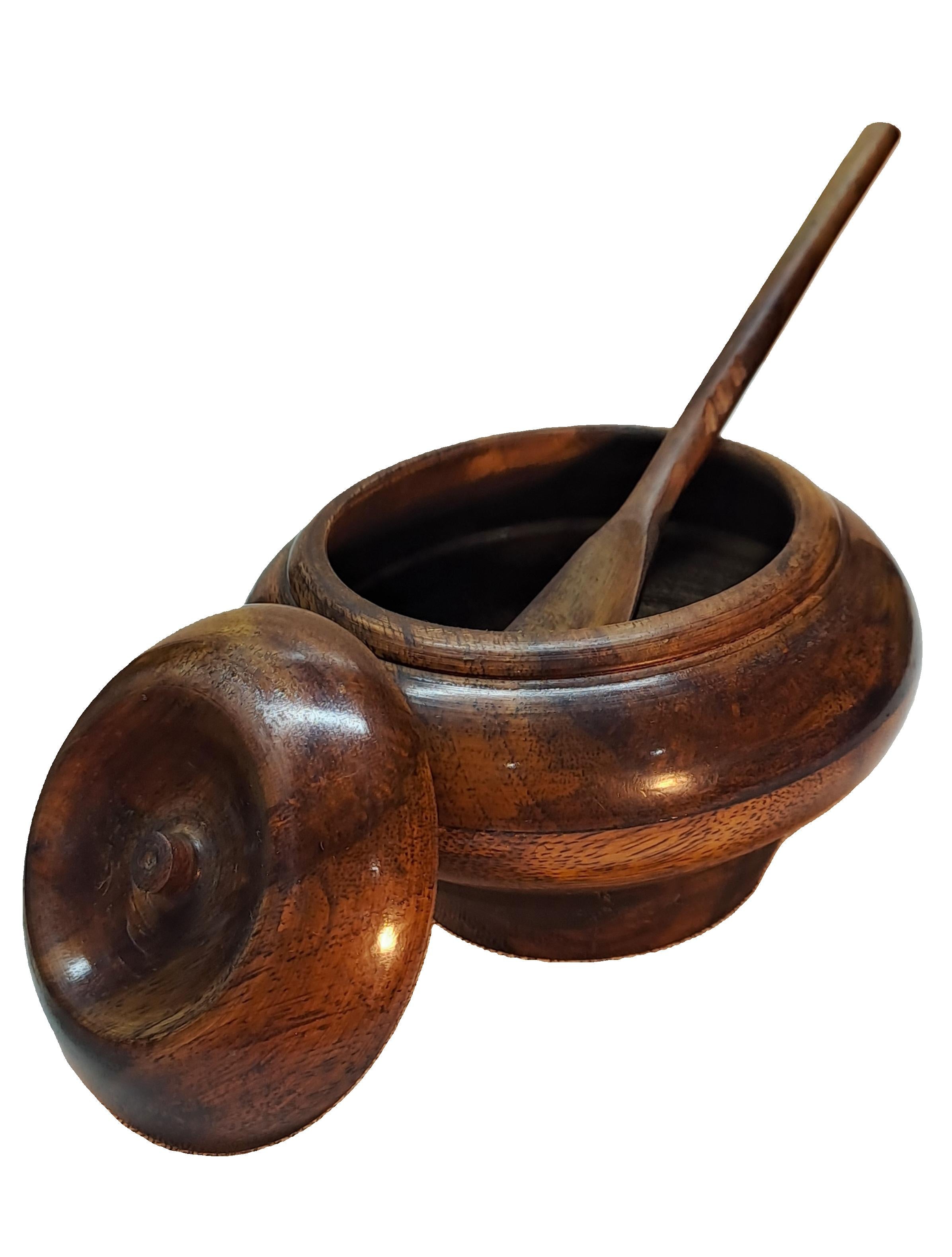 Antique Design Wooden Sugar Pot