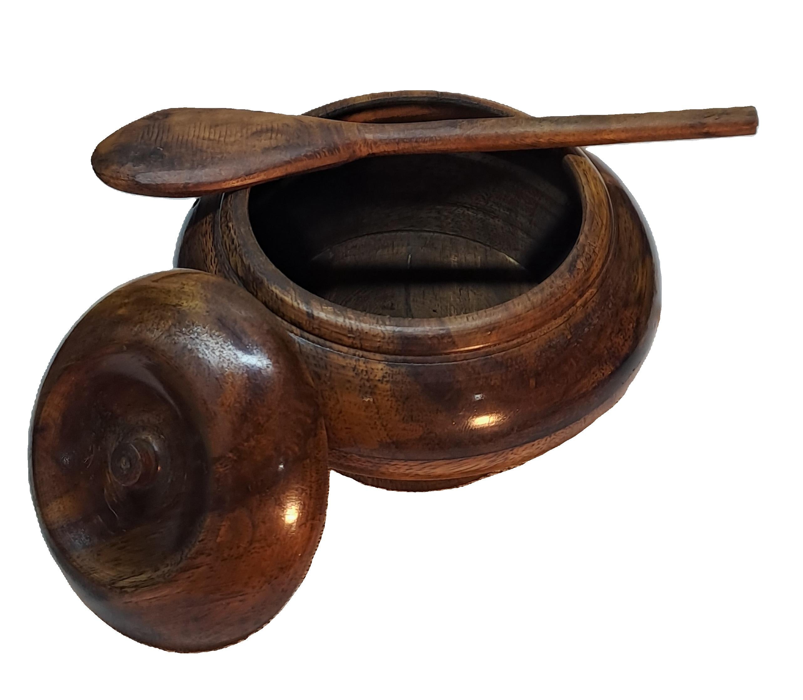 Antique Design Wooden Sugar Pot