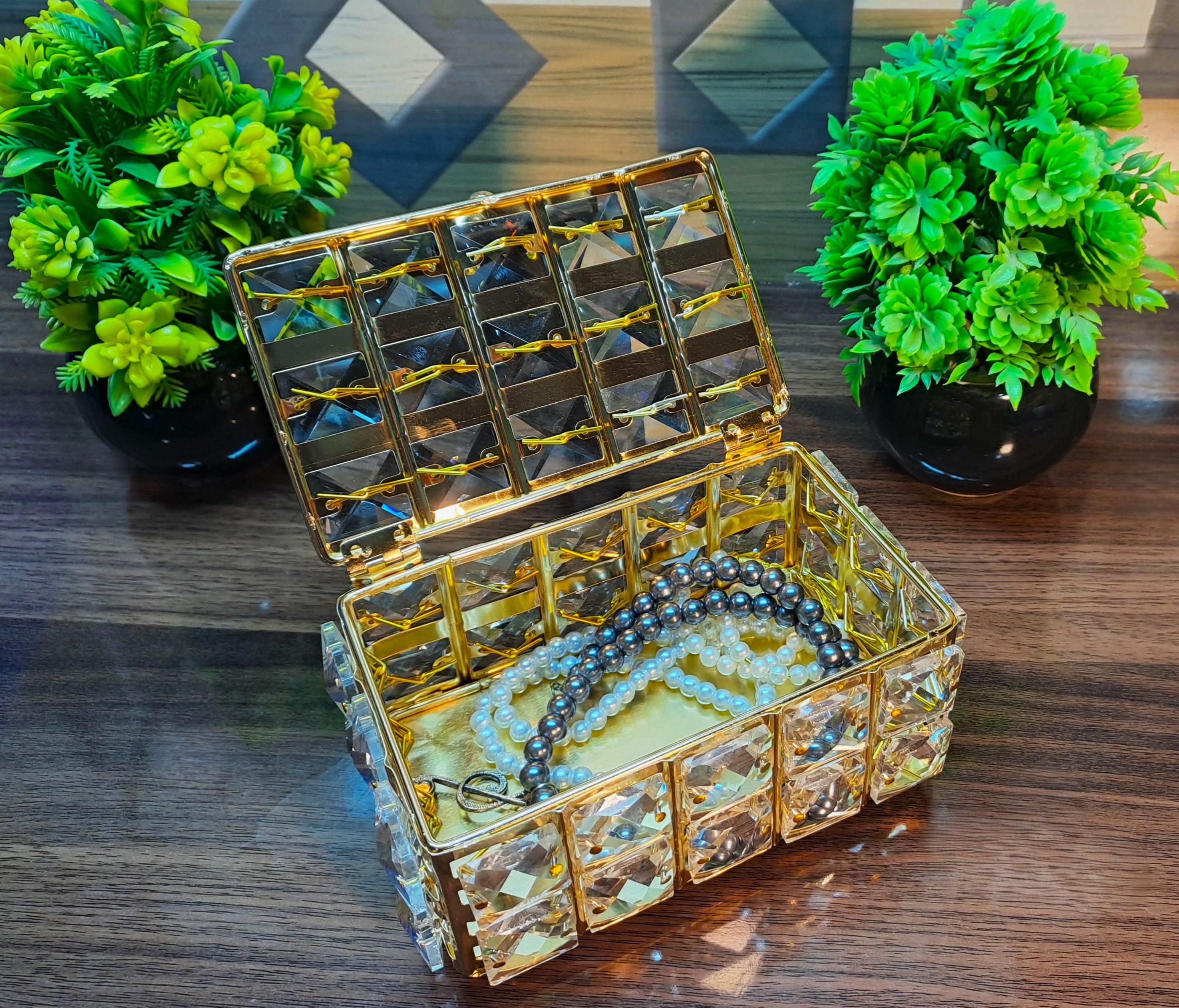 Crystal Beaded Jewellery Box