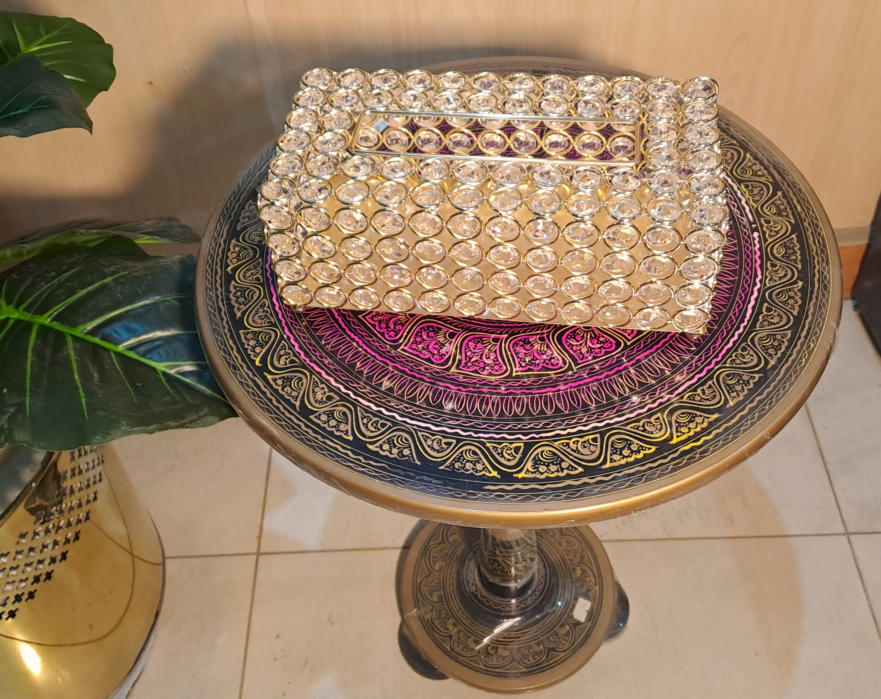 Crystal Beaded Tissue Box
