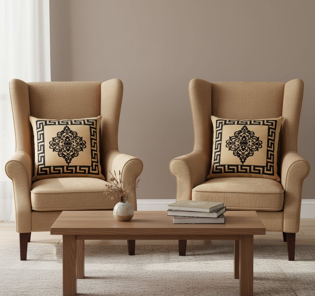 Velvet Laser Cut Cushion Covers (Unfilled) – 2 Pcs Set