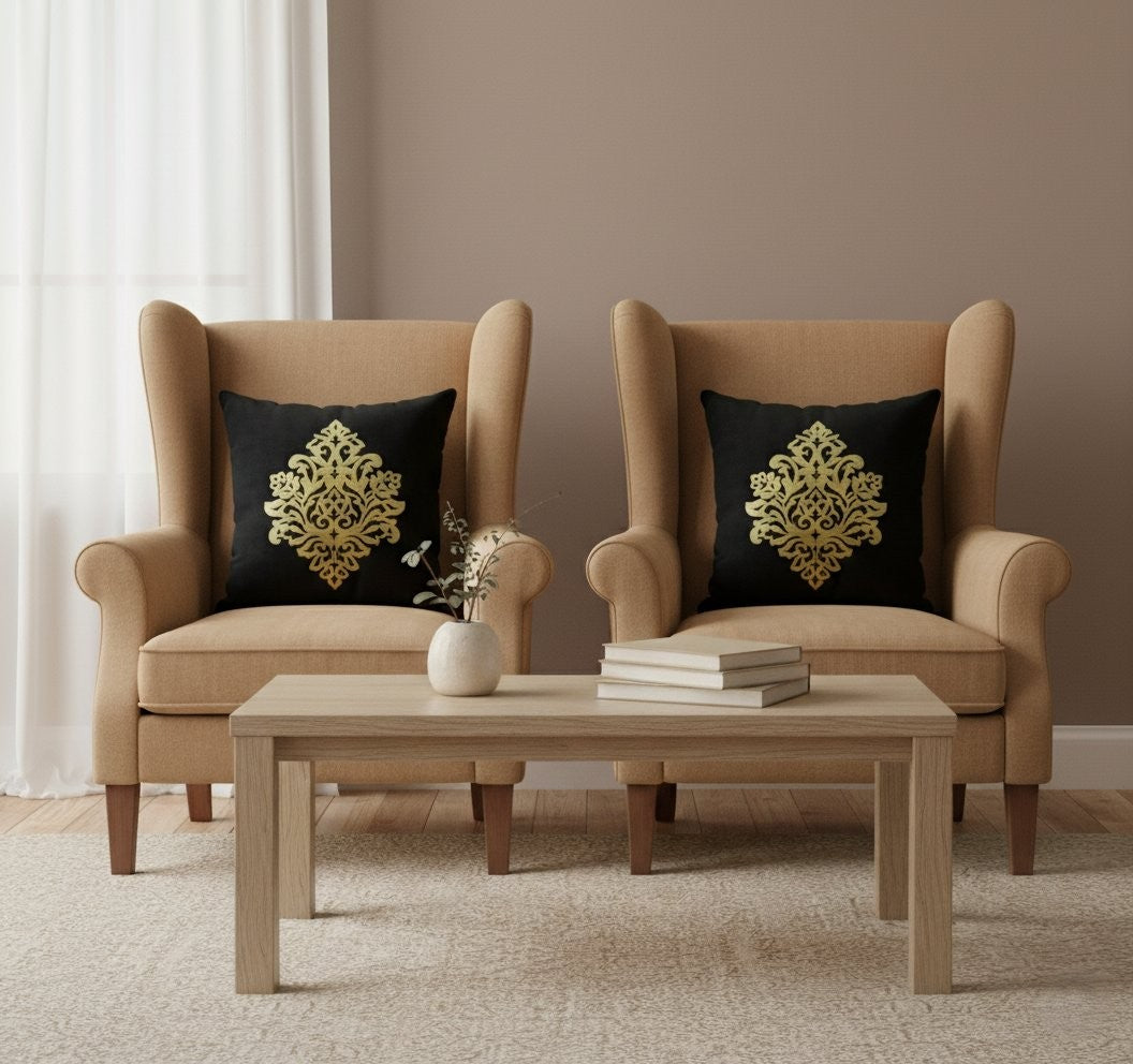 Velvet Laser Cut Cushion Covers (Unfilled) – 2 Pcs Set