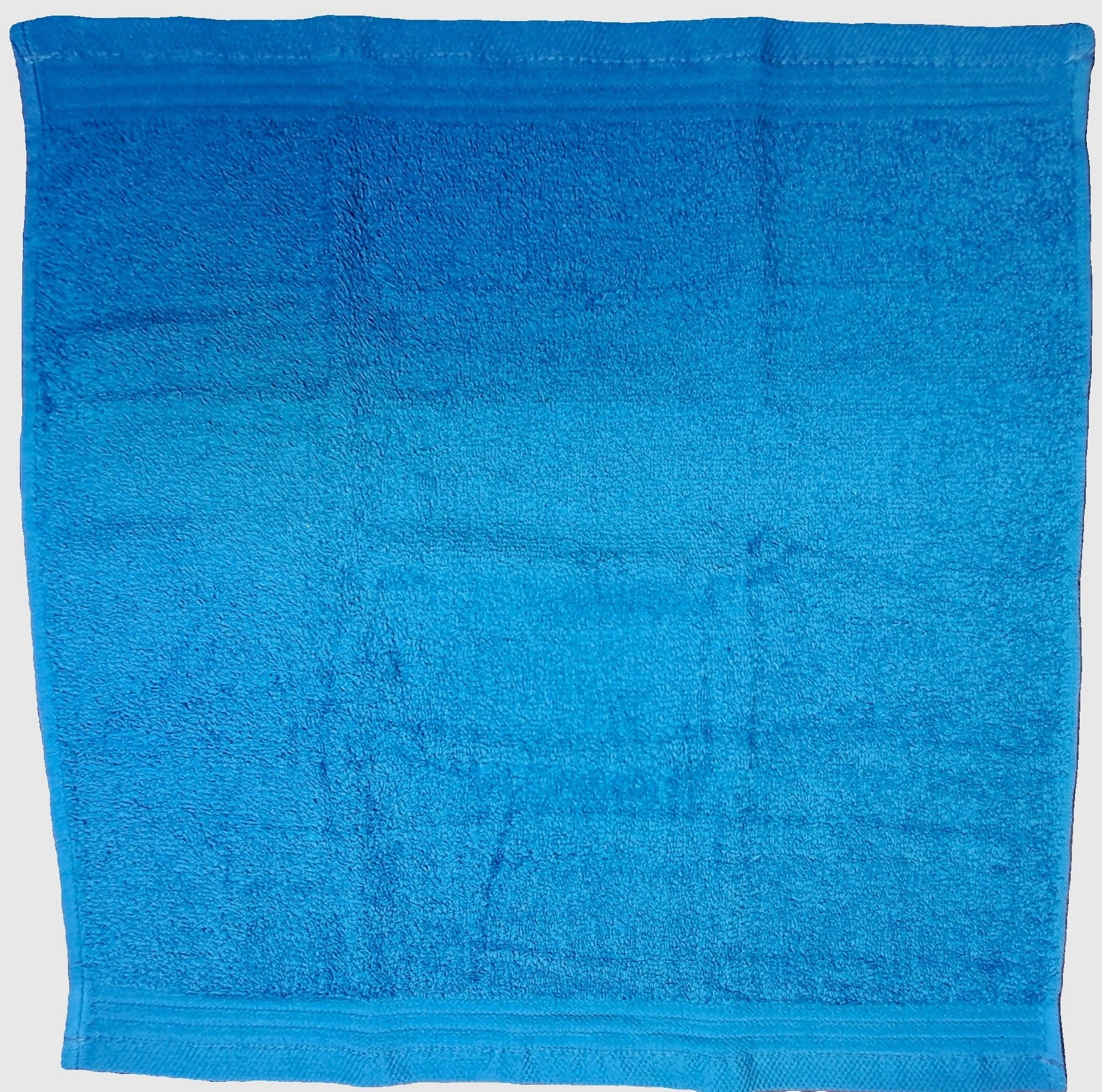 2-PCS Blue Kitchen Towels Set (01 Yarn Dyed Check Towel & 01 Plain Dyed Towel)