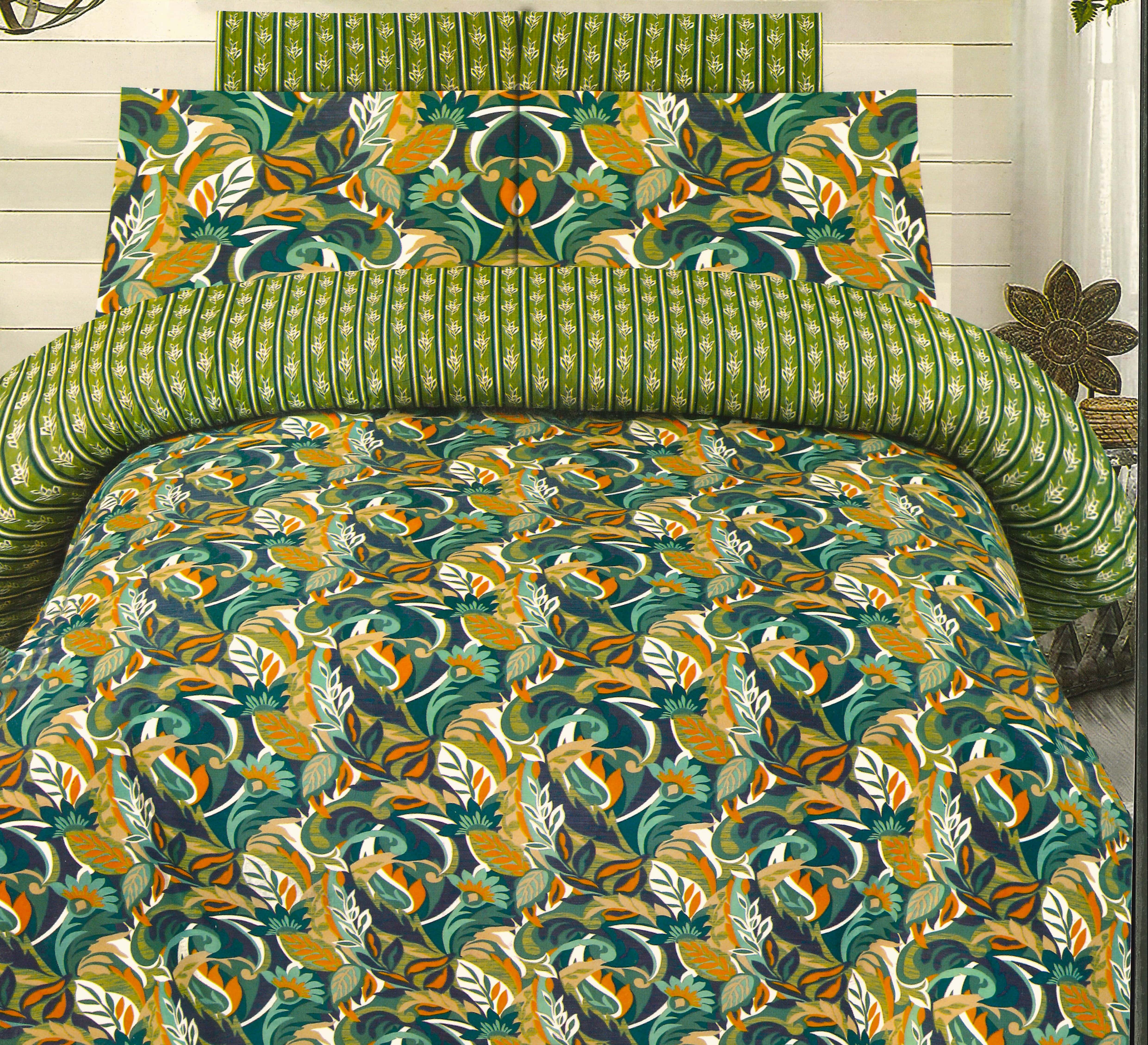 Printed Bed Sheet Set (King)