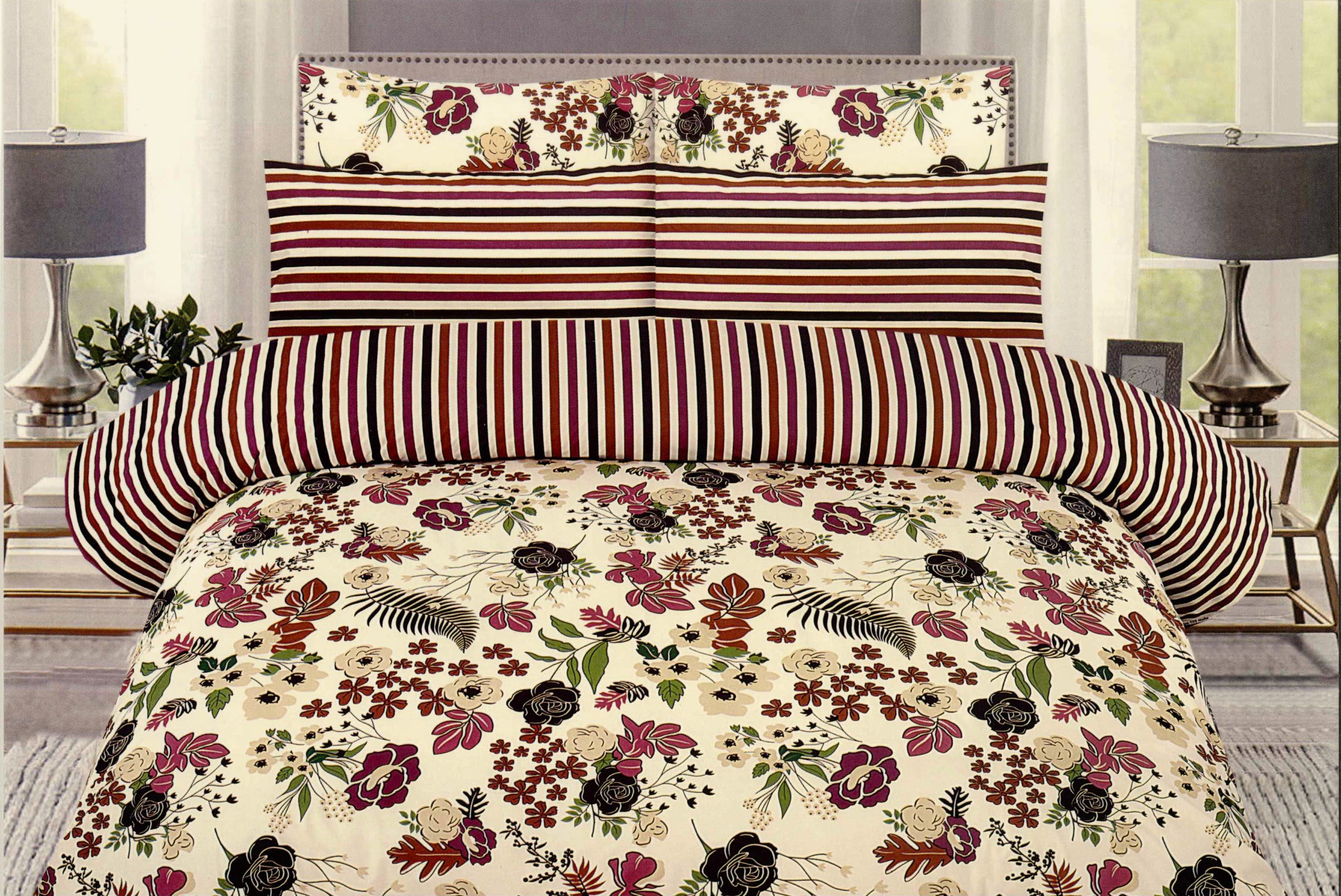 Printed Bed Sheet Set (King)