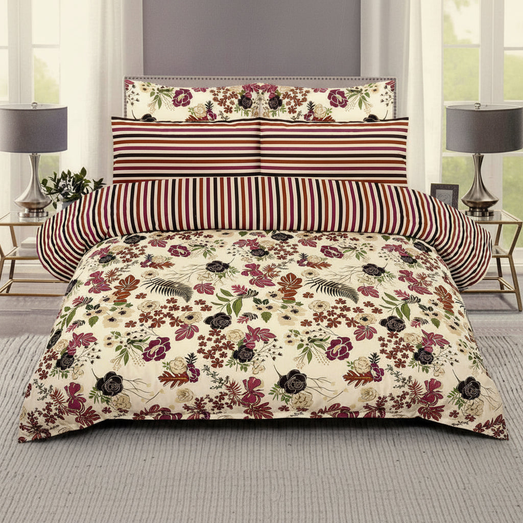 Printed Bed Sheet Set (King)