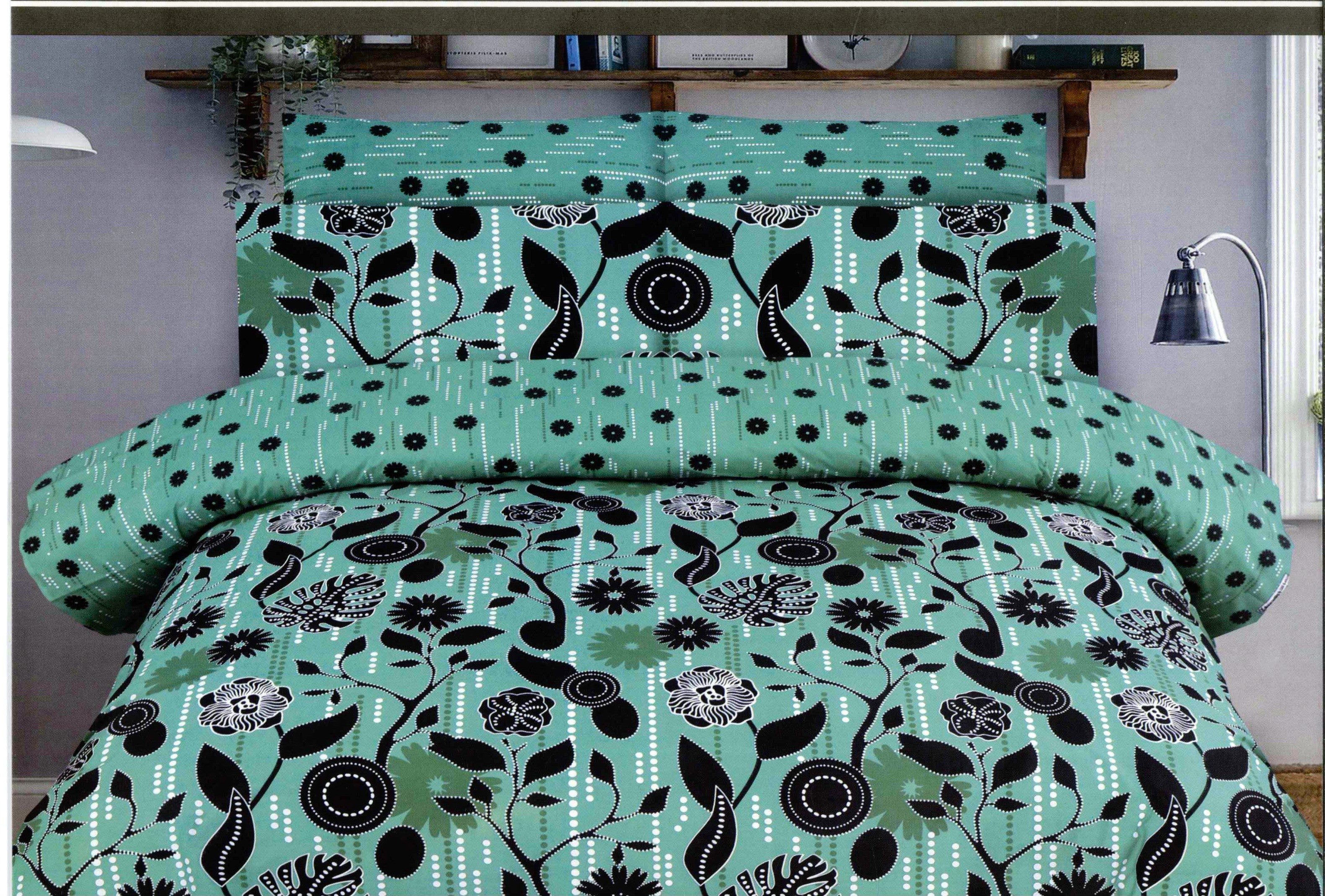 Printed Bed Sheet Set (King)