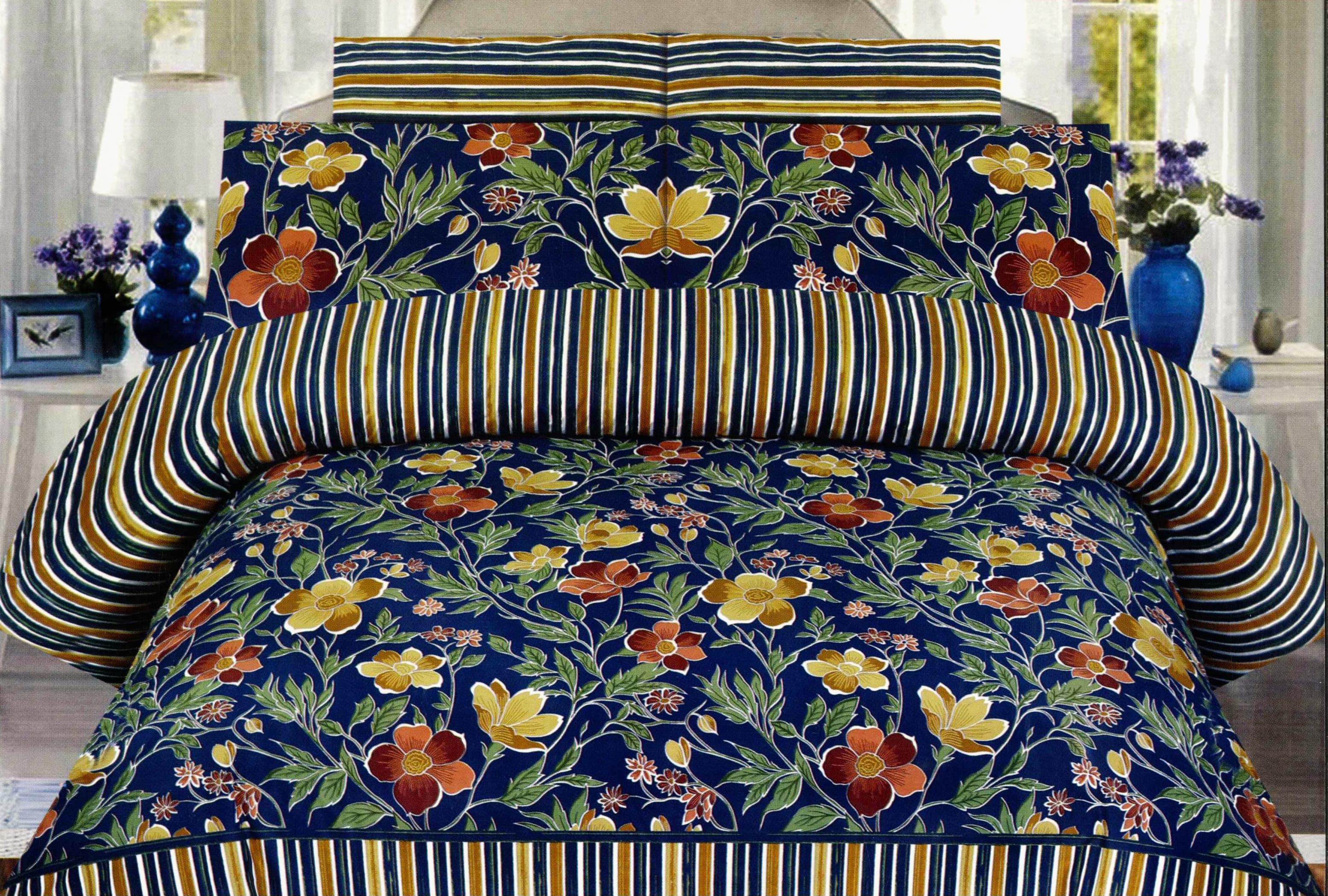 Printed Bed Sheet Set (King)