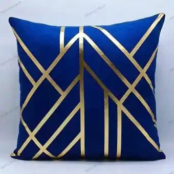 Velvet Cushion Covers with Laser Cut Golden Foil (Unfilled) – 2 Pcs Set