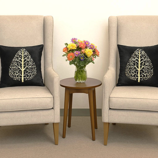 Velvet Laser Cut Cushion Covers (Unfilled) – 2 Pcs Set