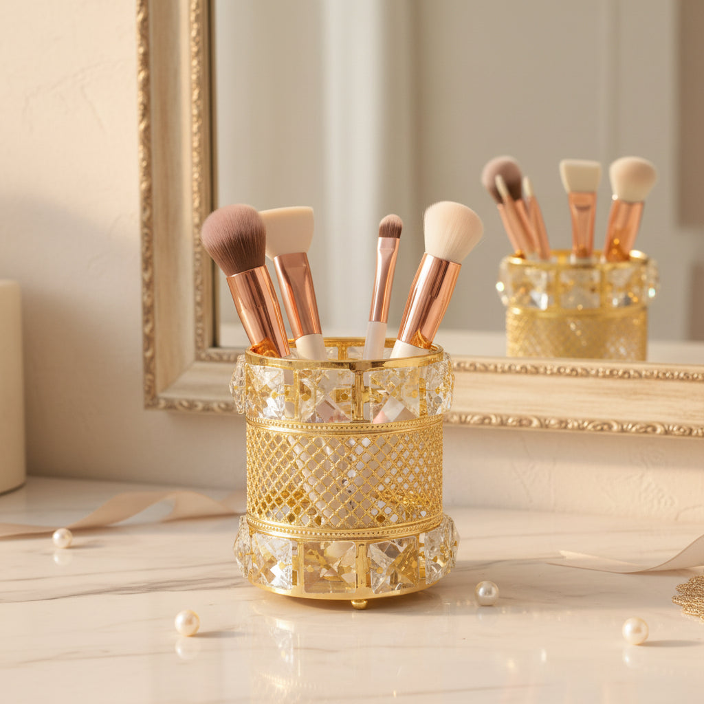 Crystal Makeup Brush Holder
