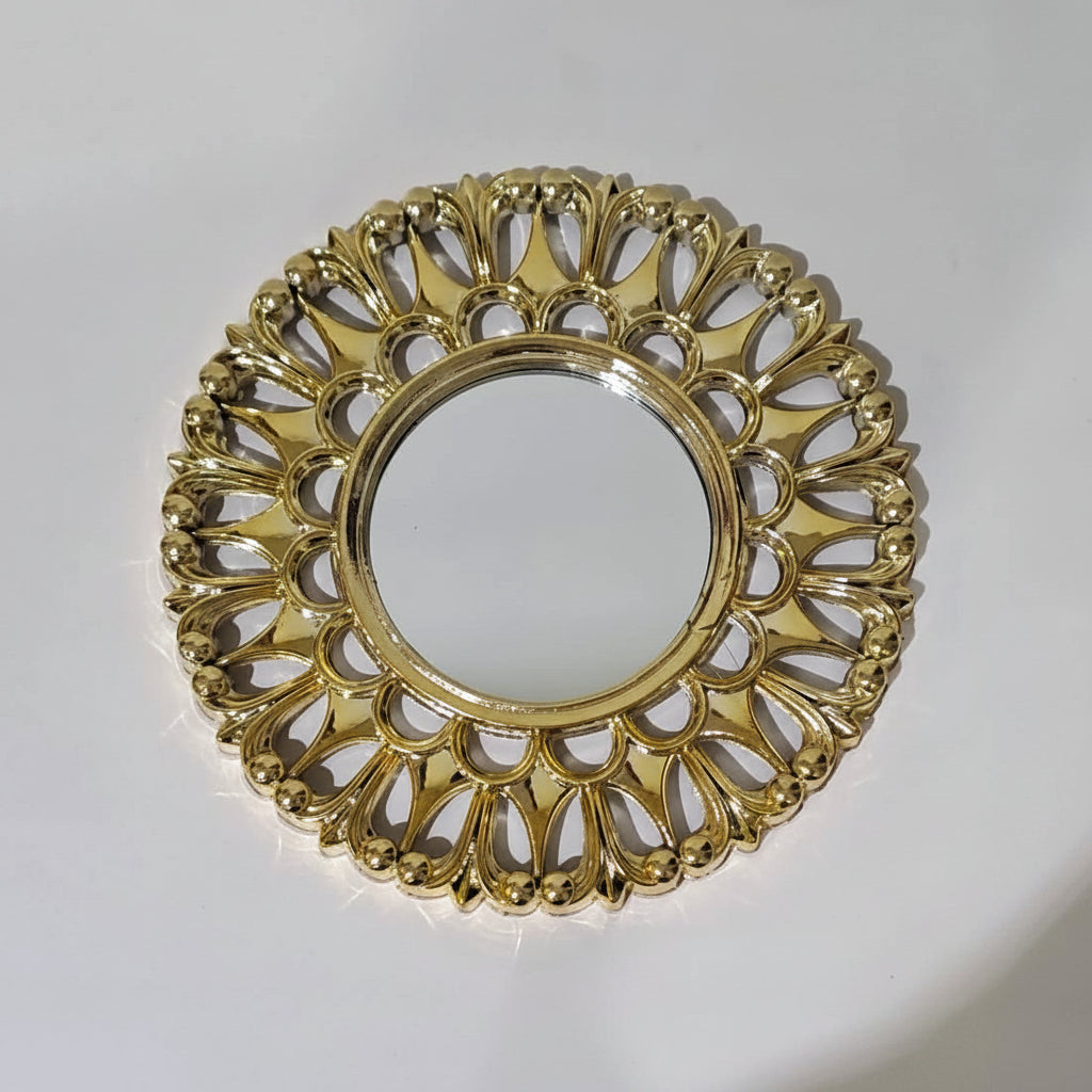 3-PCS Set of Golden Sunburst Mirrors