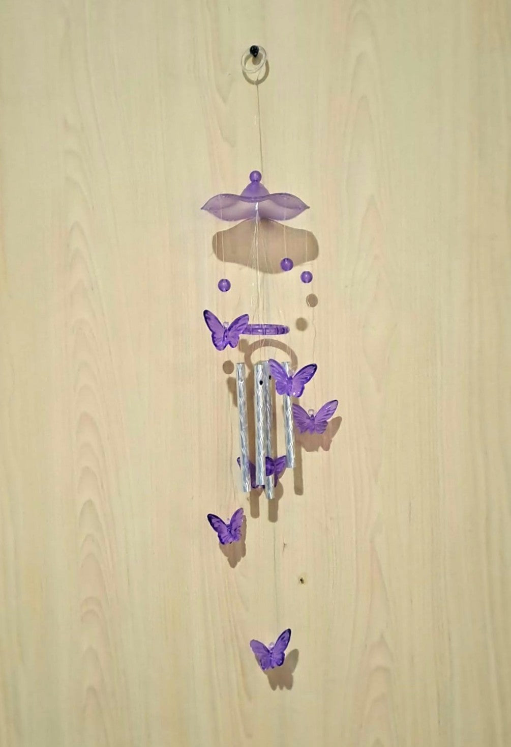 Decorative Purple Butterfly Wind Chime