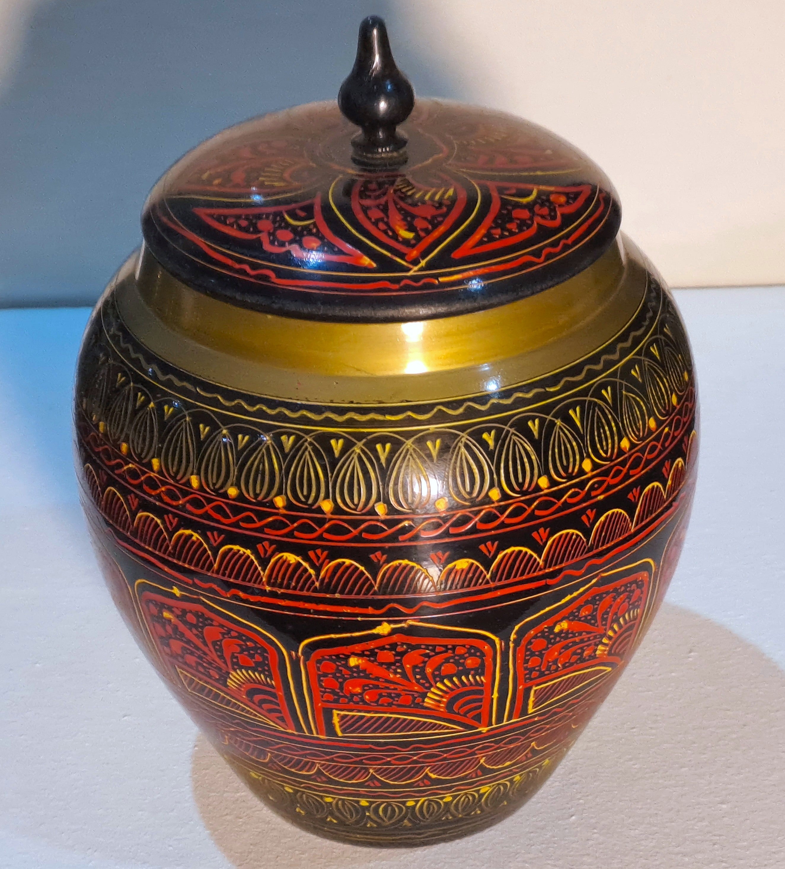 Wooden Artistic Naqshi  Design Candy Jar