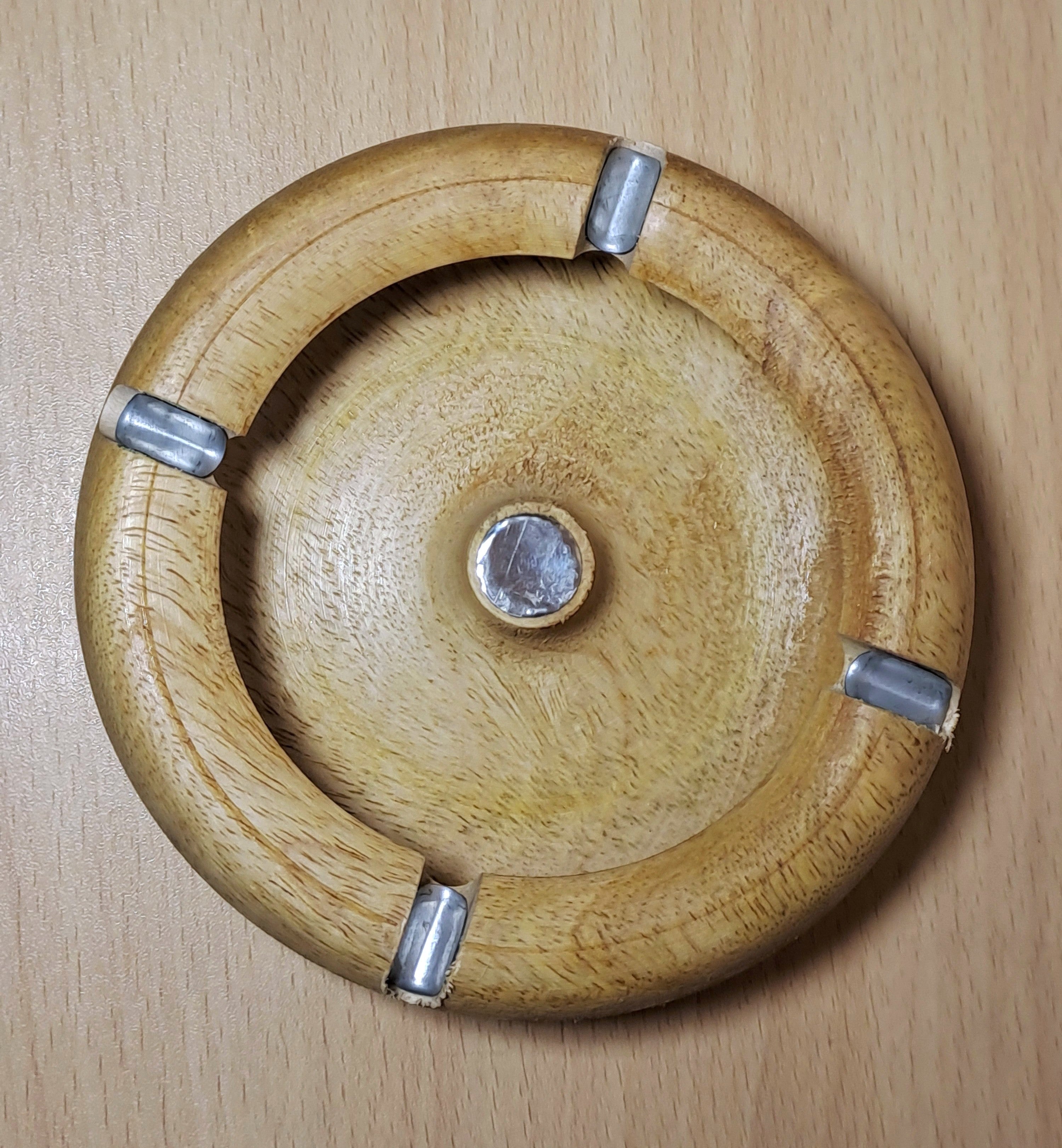 Round Wooden Ashtray