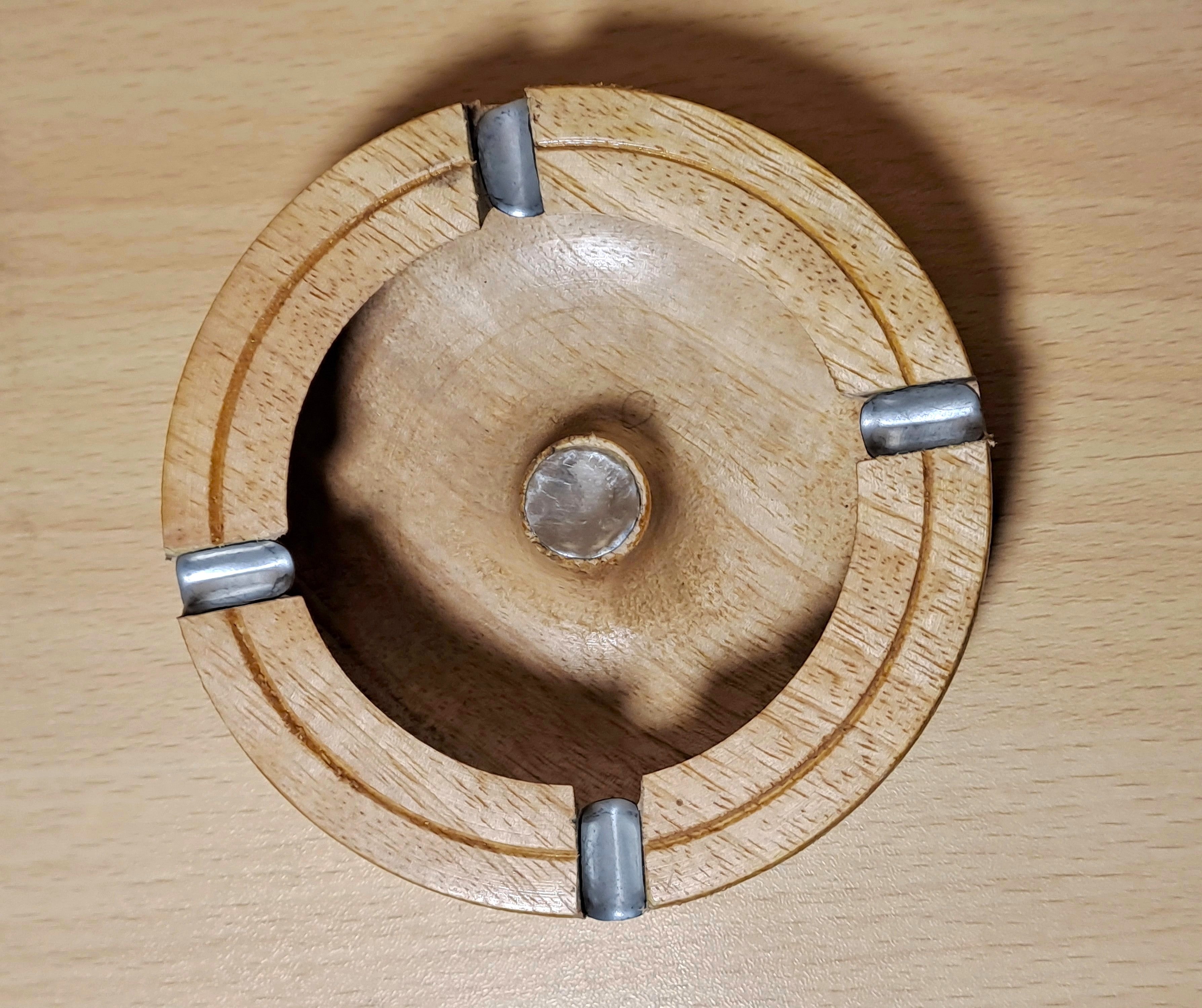 Round Wooden Ashtray