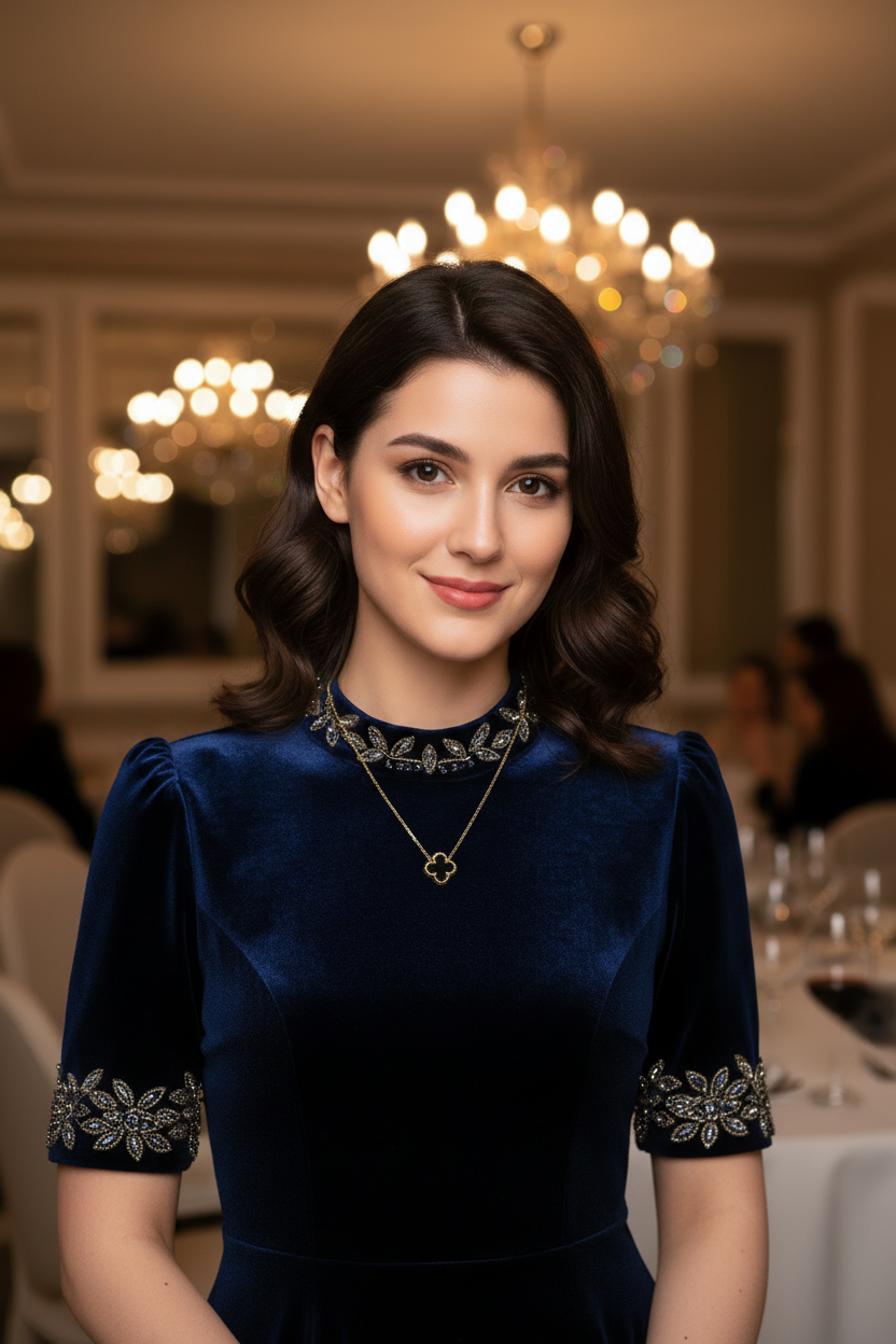 Golden-Black 4 Leaves Clover Charm Locket in Gift Packing