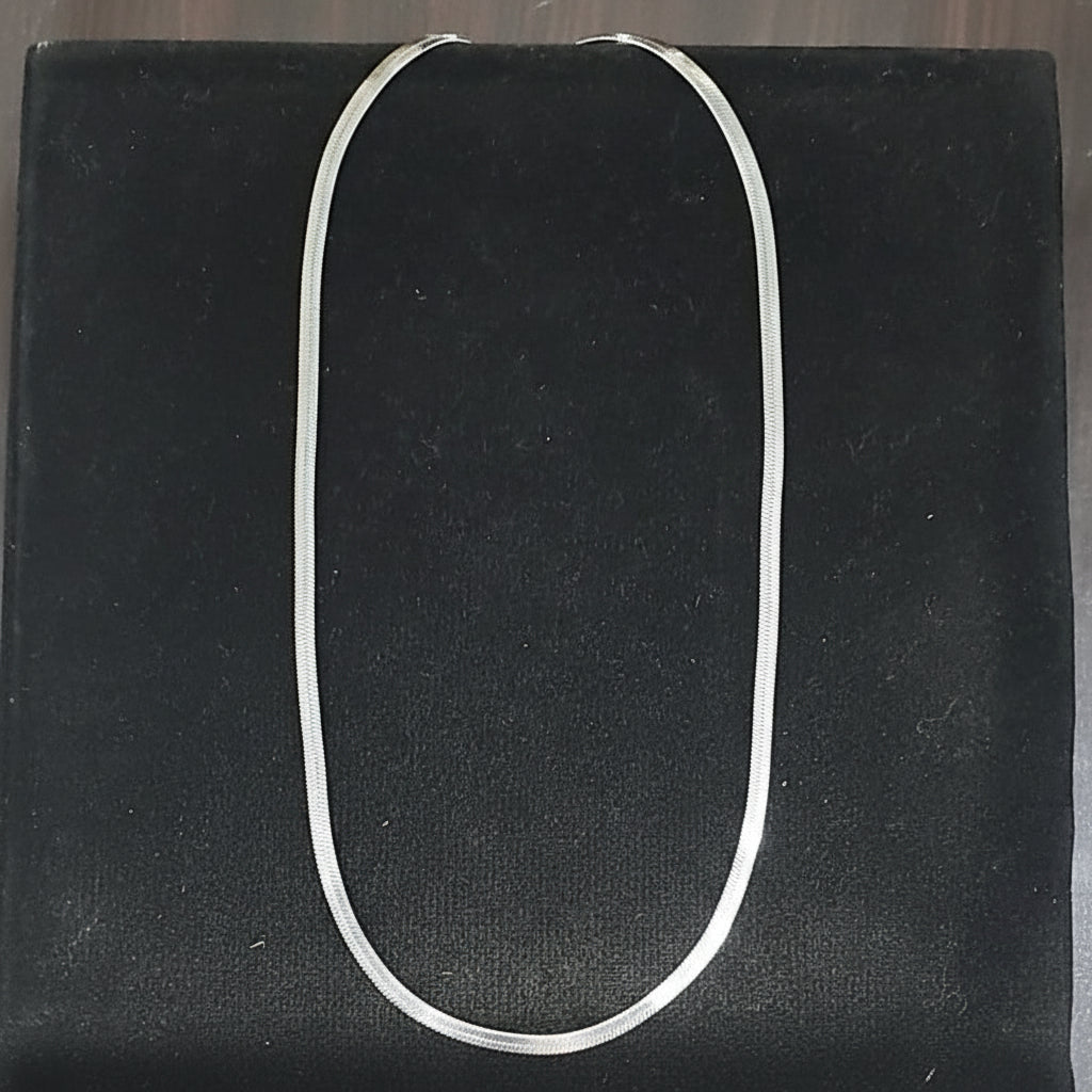 Trendy Silver Snake Chain in Gift Packing