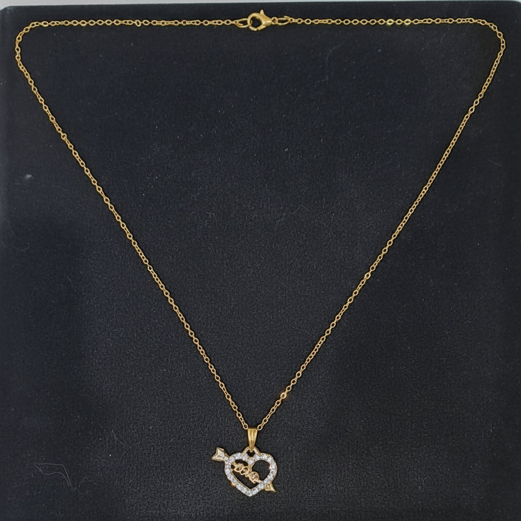 Golden Romantic Love Charm Locket in Gift Packing