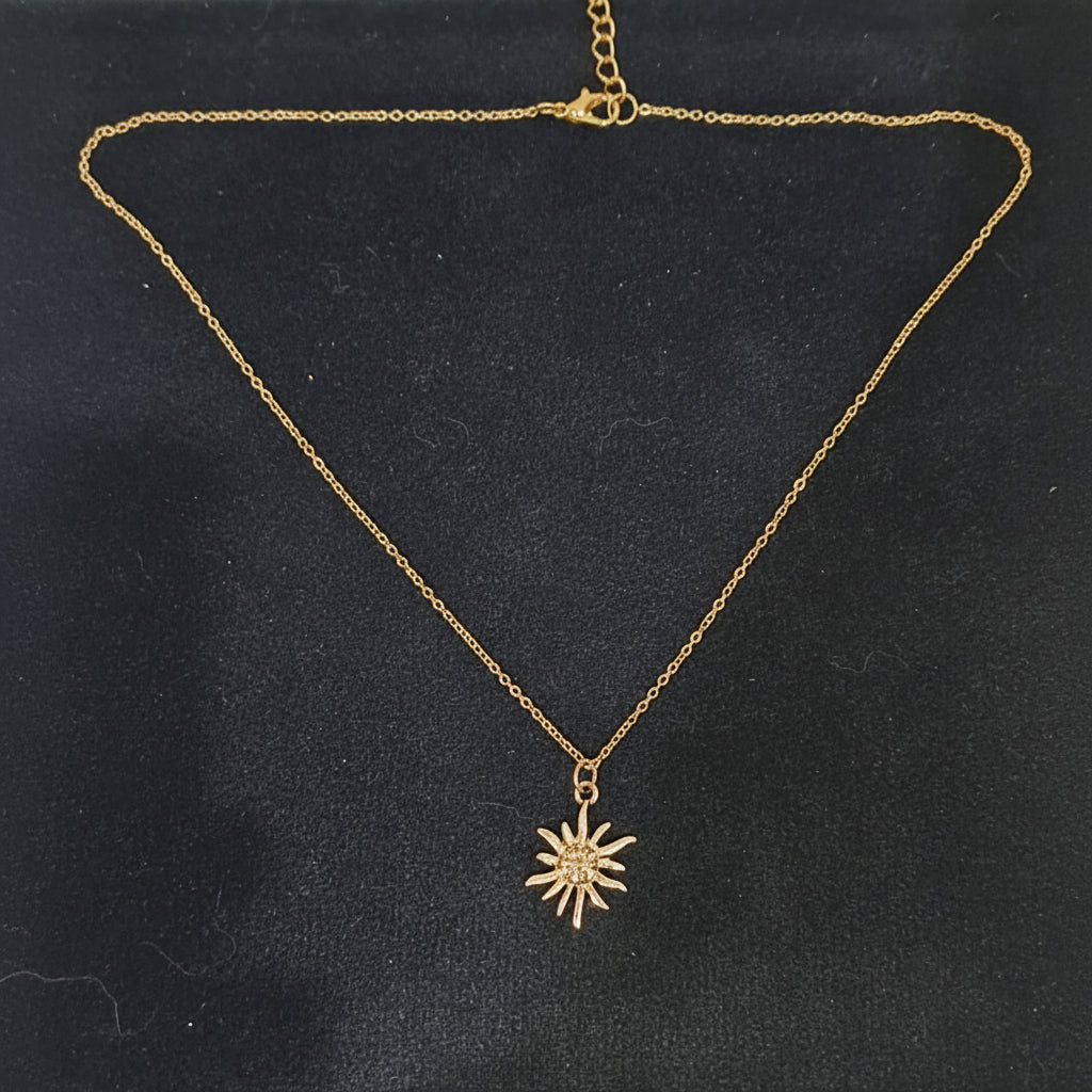 Golden Sun Charm Locket in Gift Packing