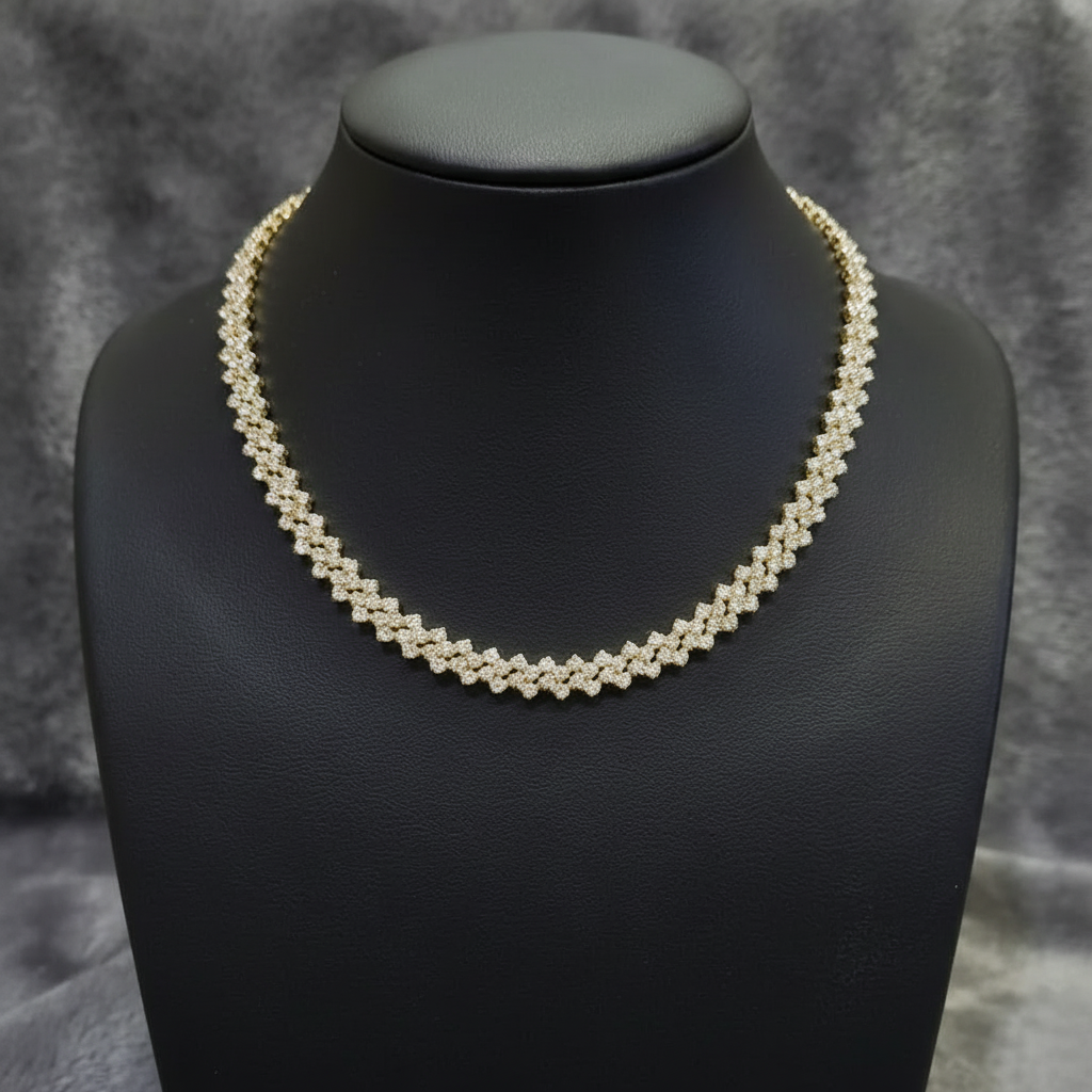 Luxury Shiny Full Rhinestone Choker Necklace in Gift Packing