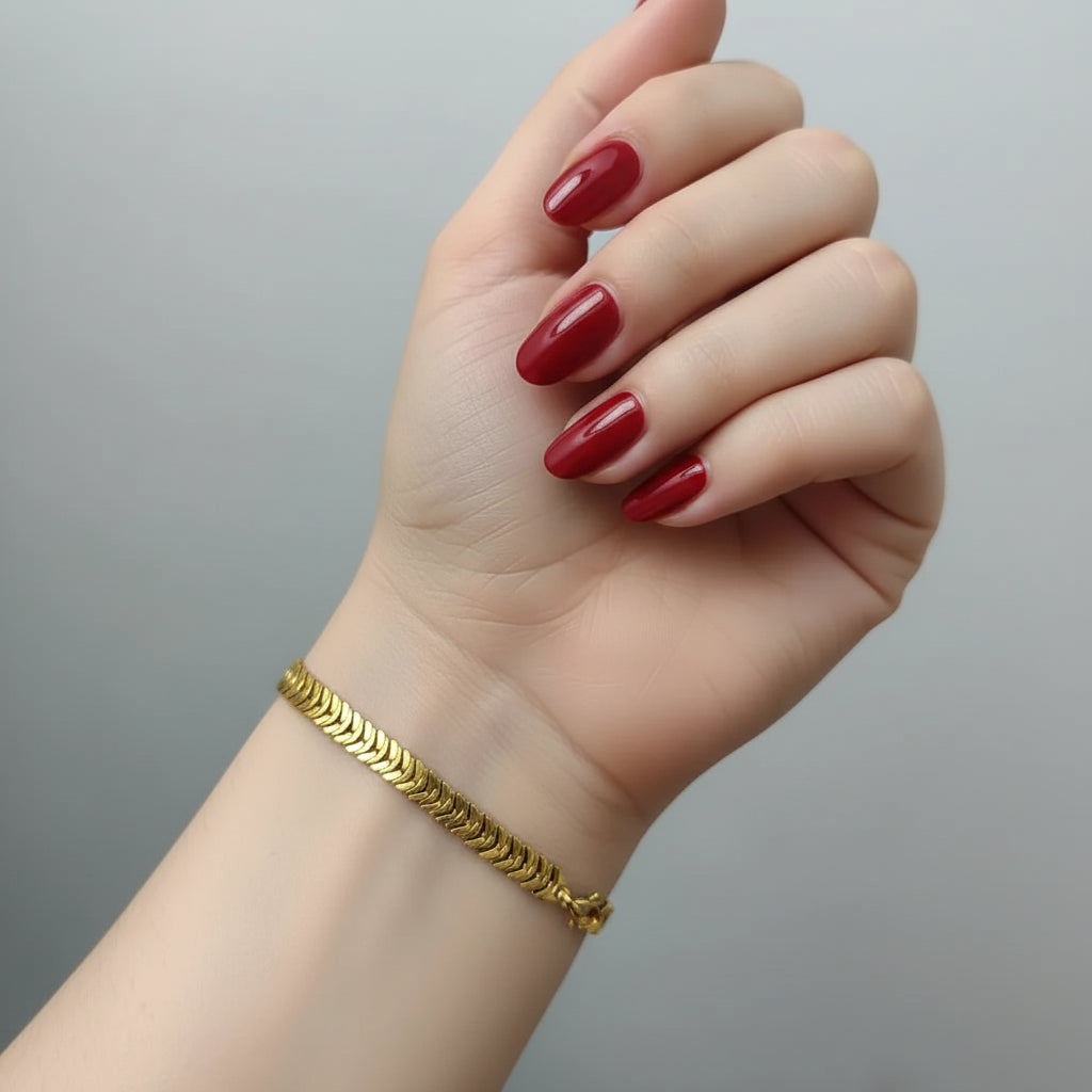 Hop Cuba Gold Metal Chain Bracelet in Gift Packing