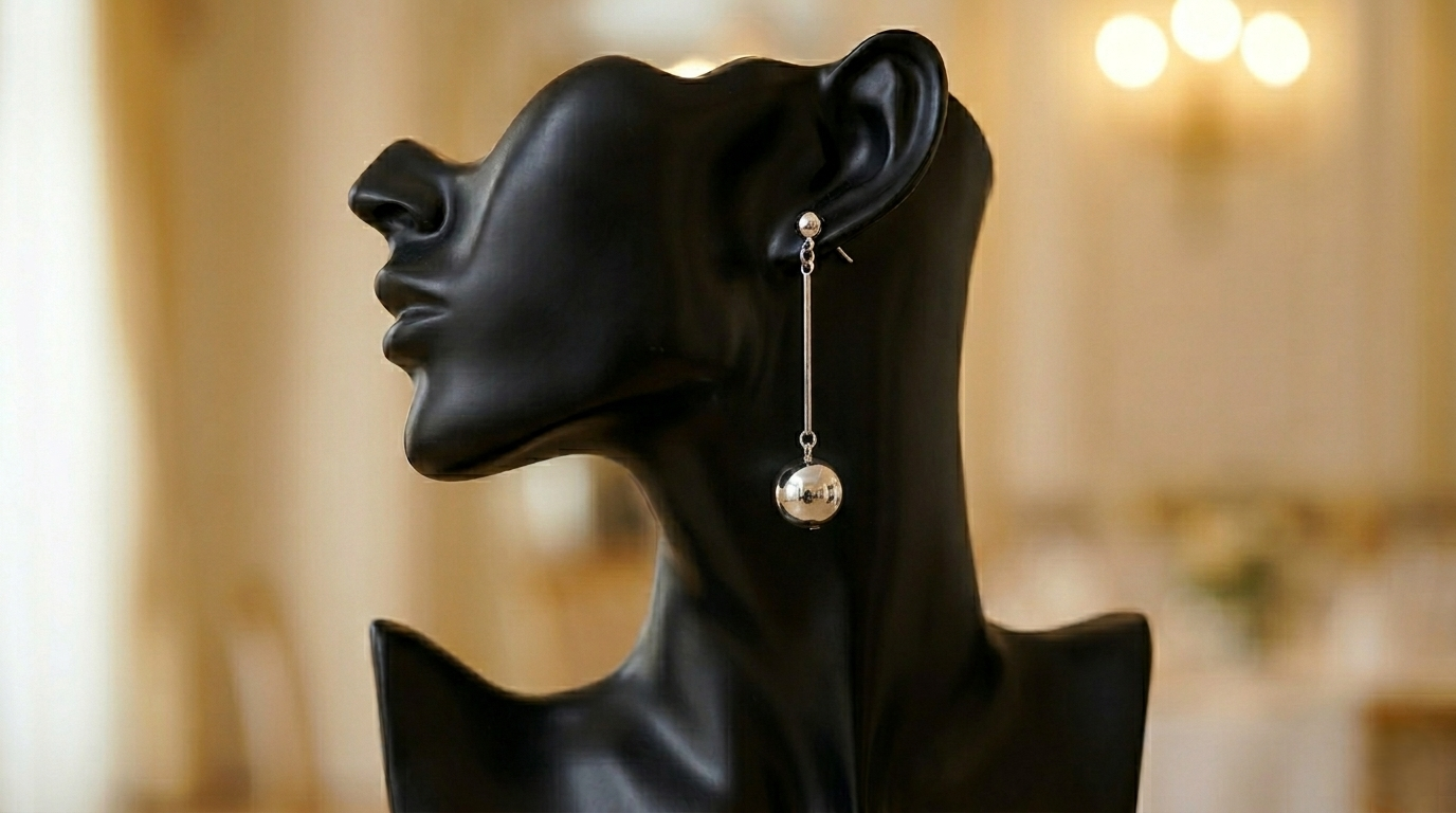 Silver Drop Earrings in Gift Packing