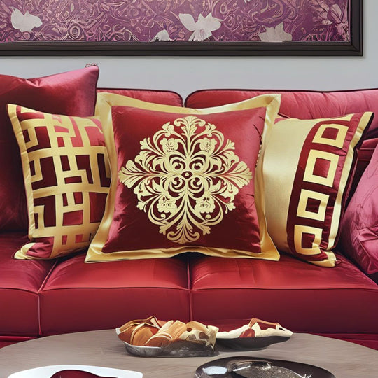 Velvet Laser Cut Cushion Covers (Unfilled) – 2 Pcs Set
