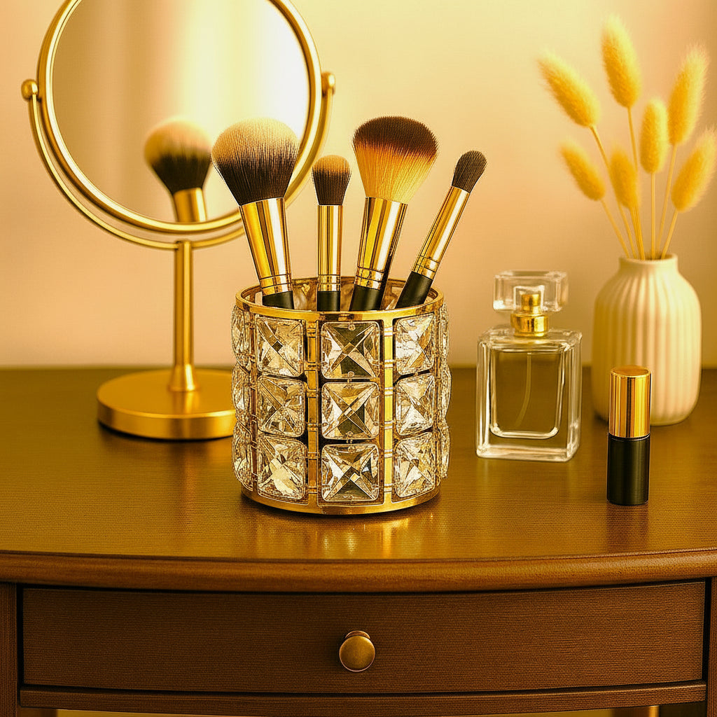 Crystal Makeup Brush Holder