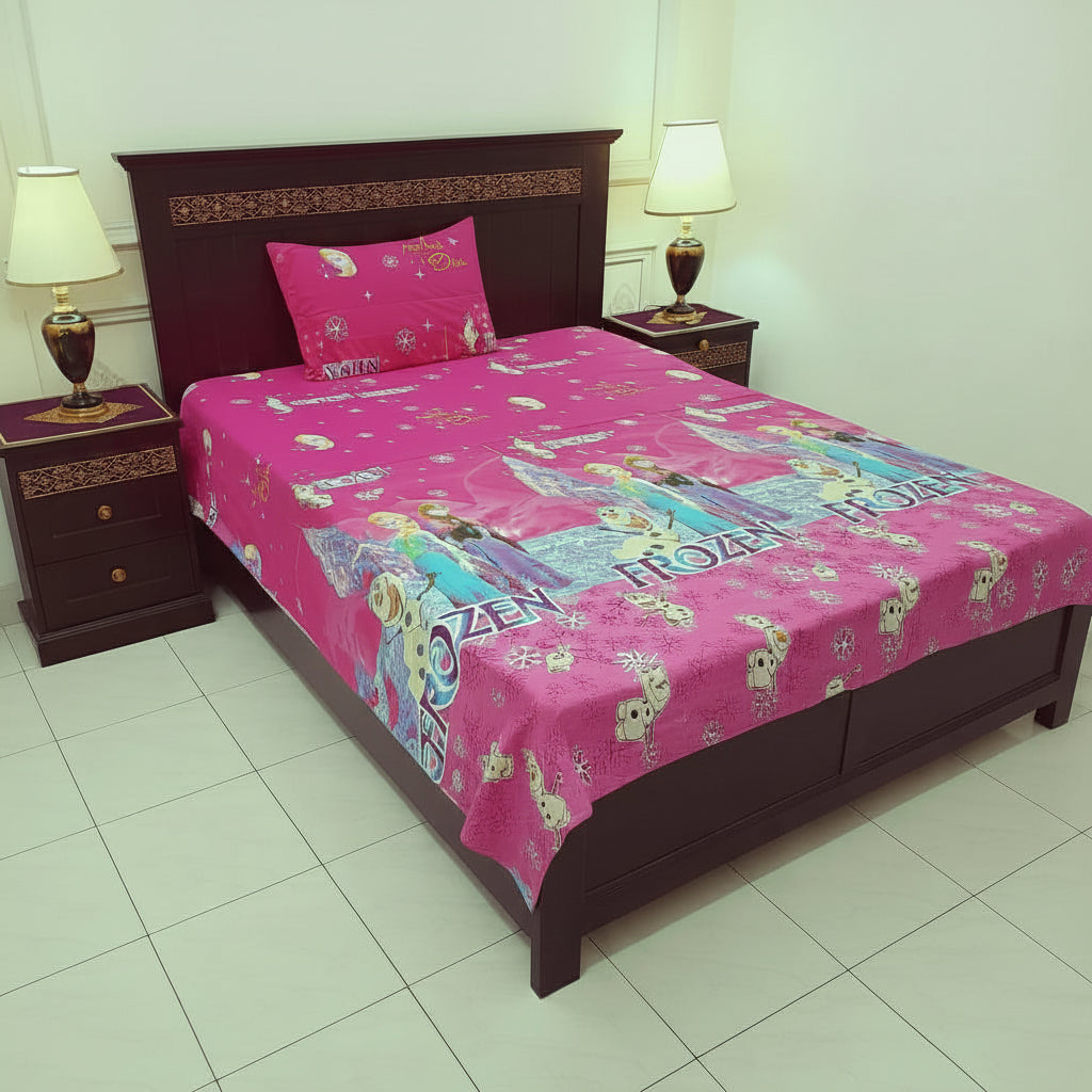 Kids Printed Bed Sheet Set (Single)