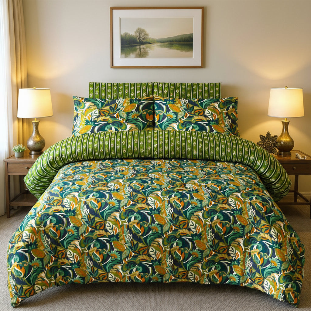 Printed Bed Sheet Set (King)