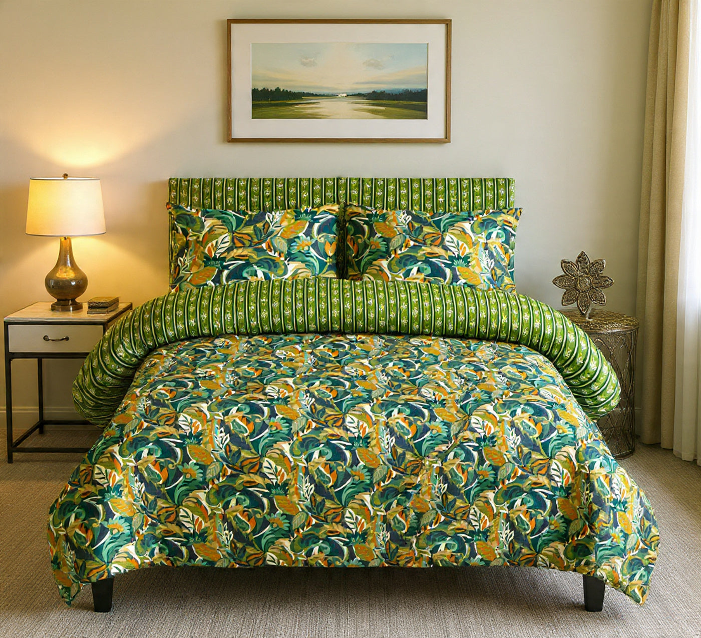 Printed Bed Sheet Set (King)