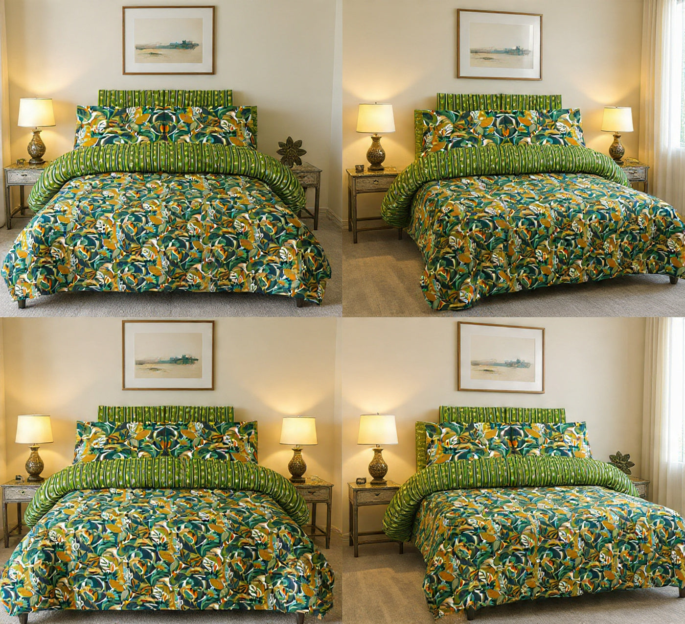 Printed Bed Sheet Set (King)
