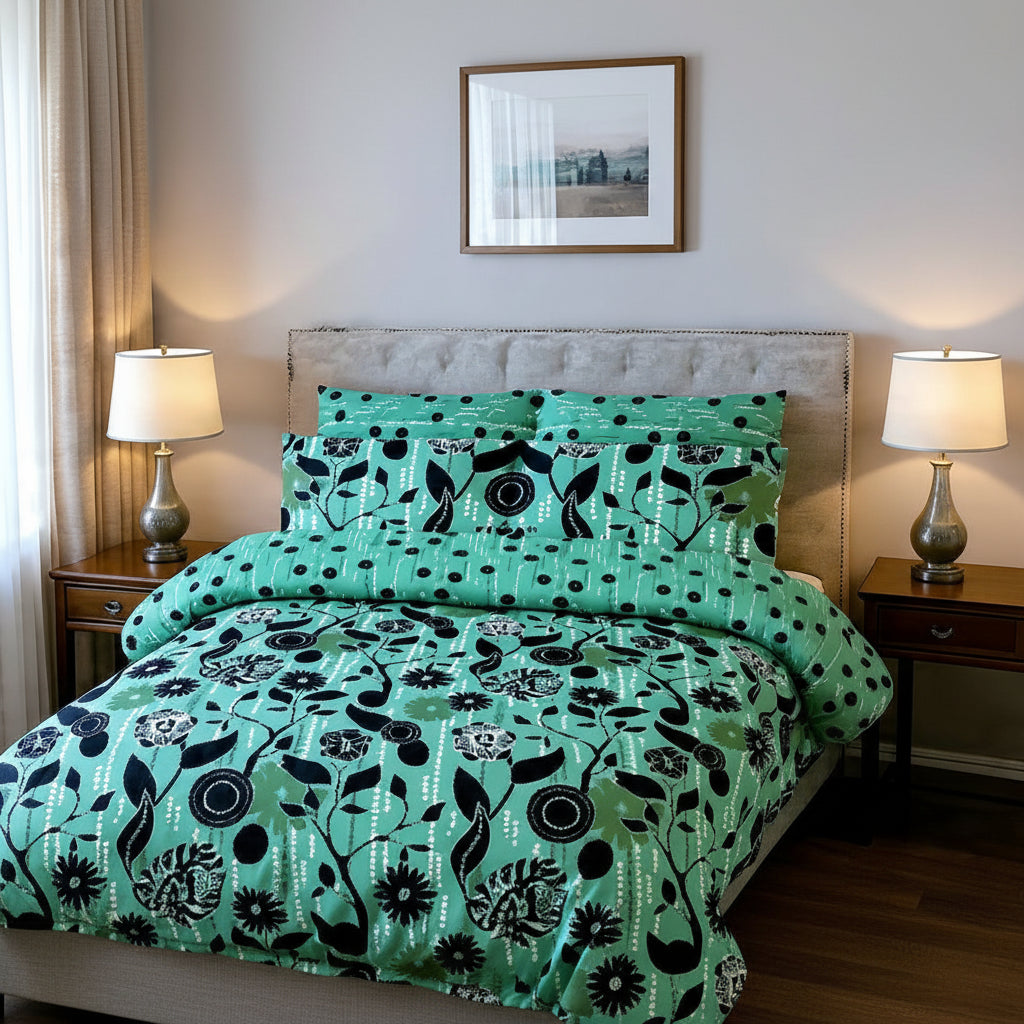 Printed Bed Sheet Set (King)