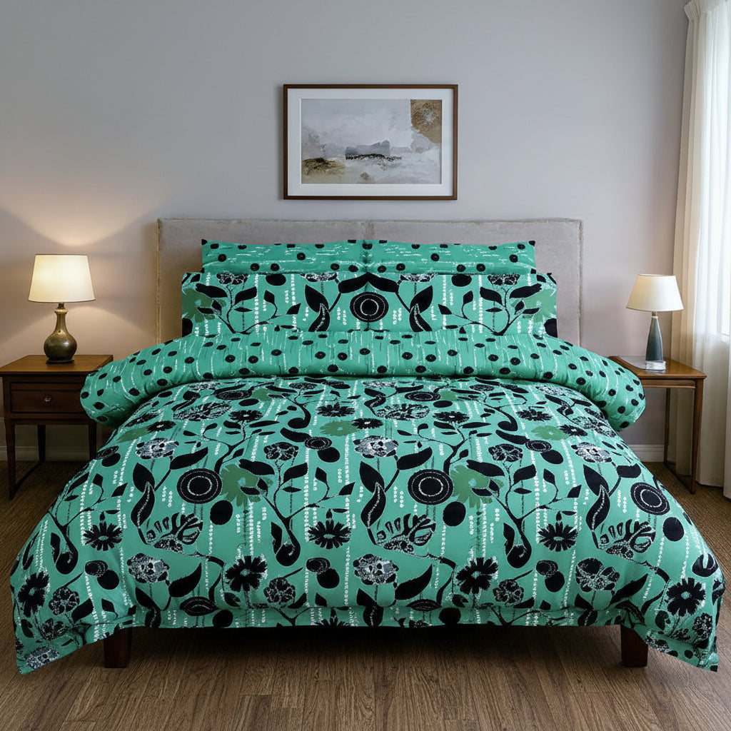 Printed Bed Sheet Set (King)