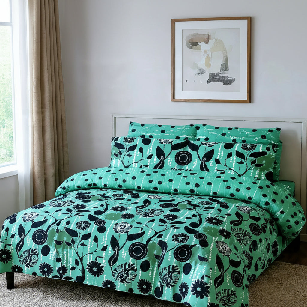 Printed Bed Sheet Set (King)
