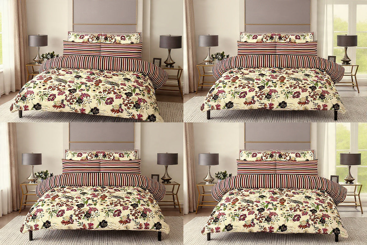 Printed Bed Sheet Set (King)