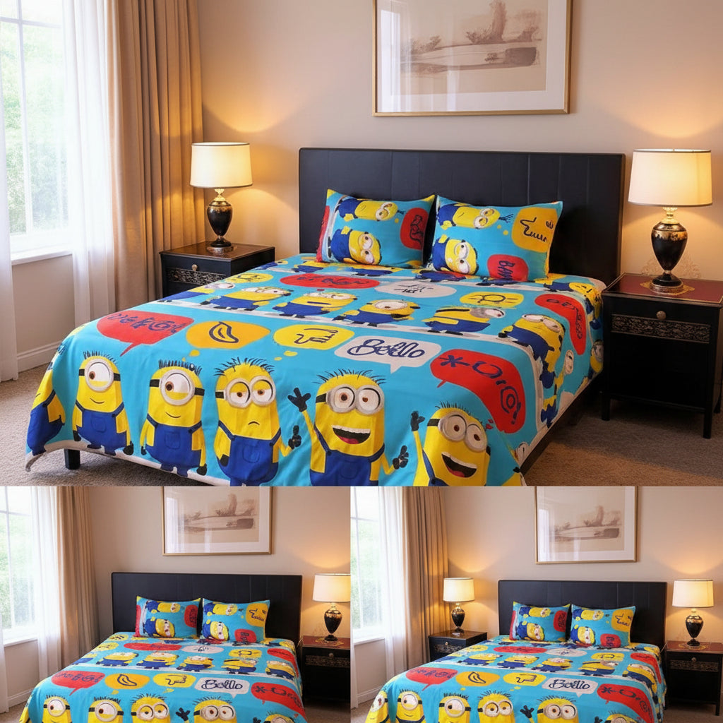 Kids Printed Bed Sheet Set (Single)