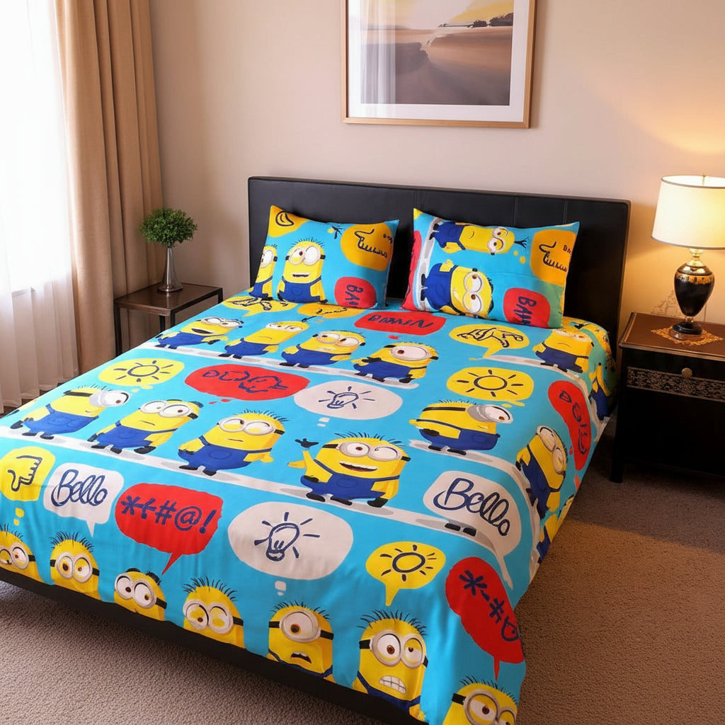 Kids Printed Bed Sheet Set (Single)