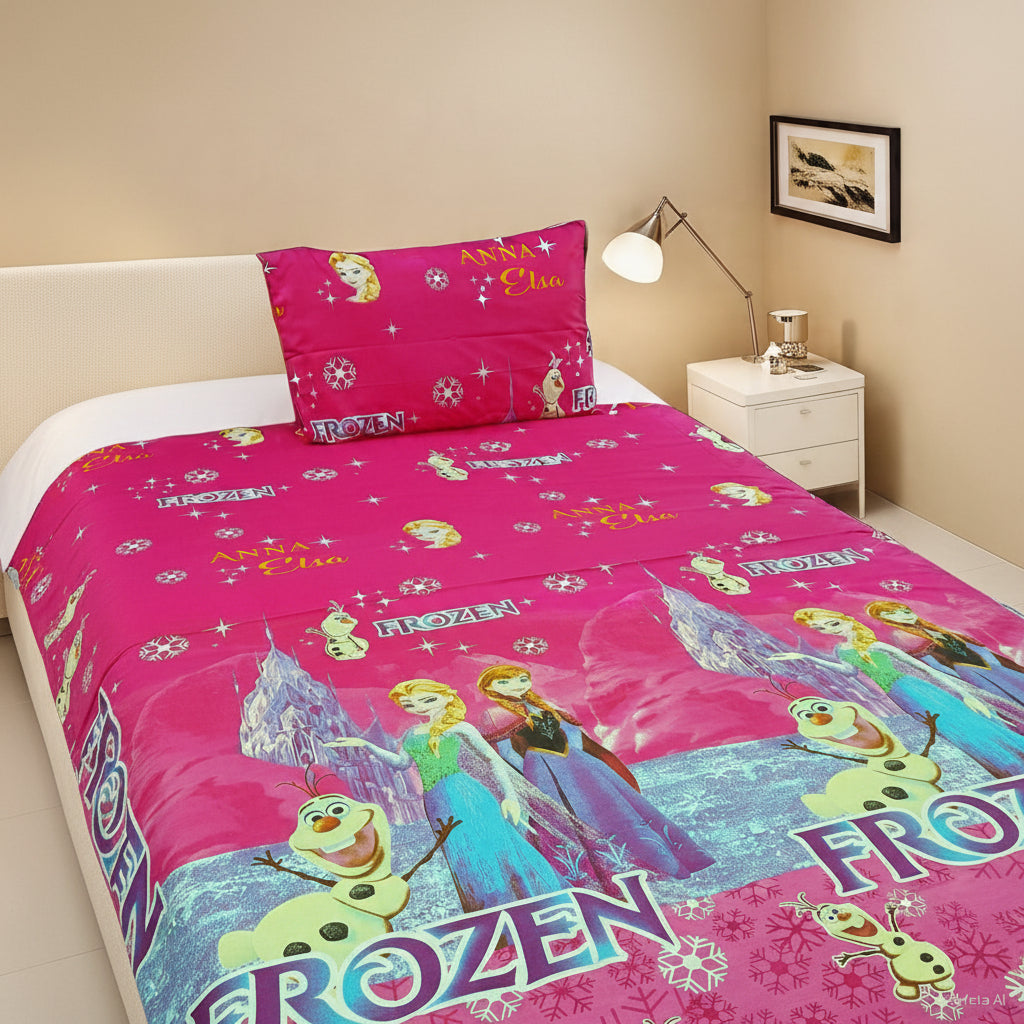 Kids Printed Bed Sheet Set (Single)