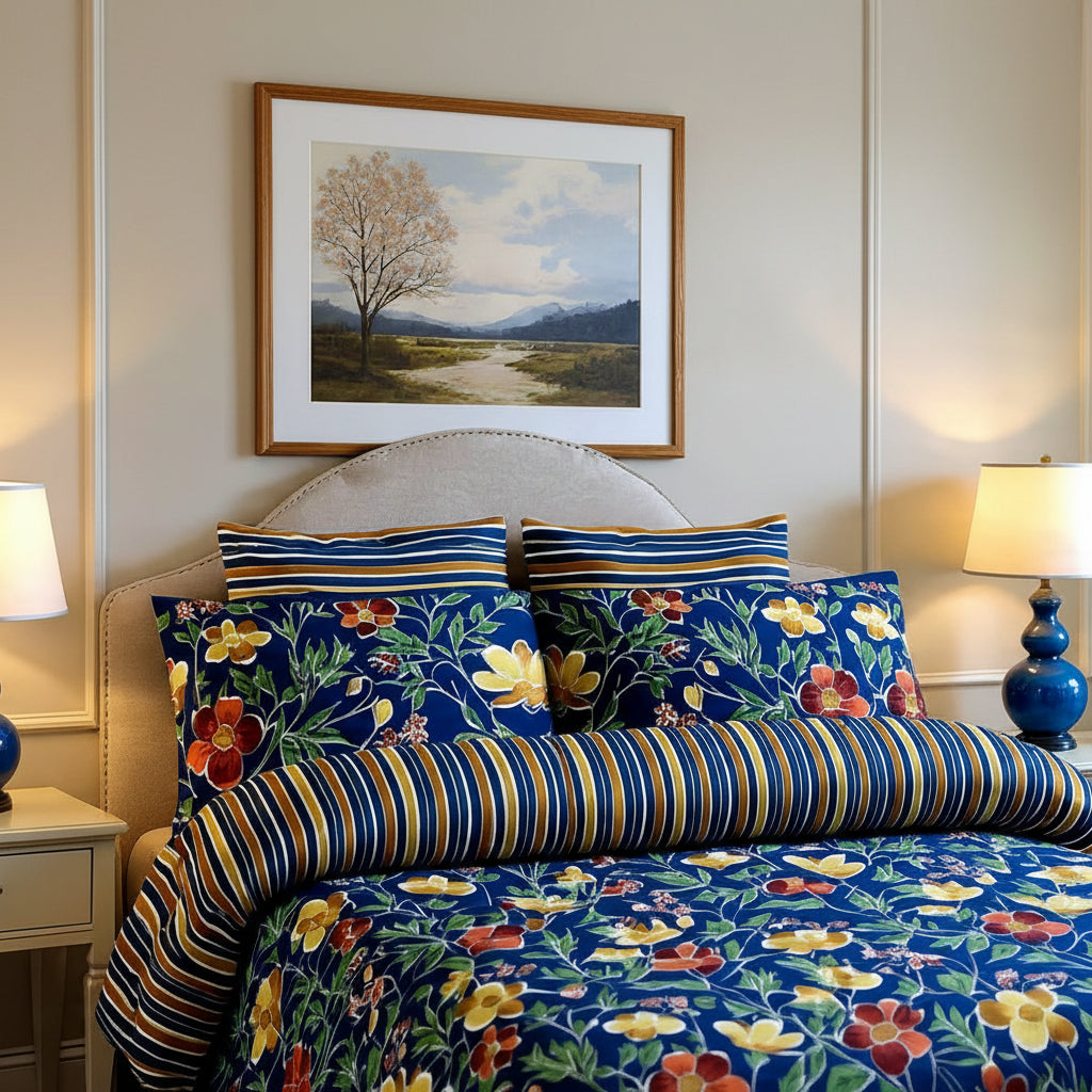 Printed Bed Sheet Set (King)