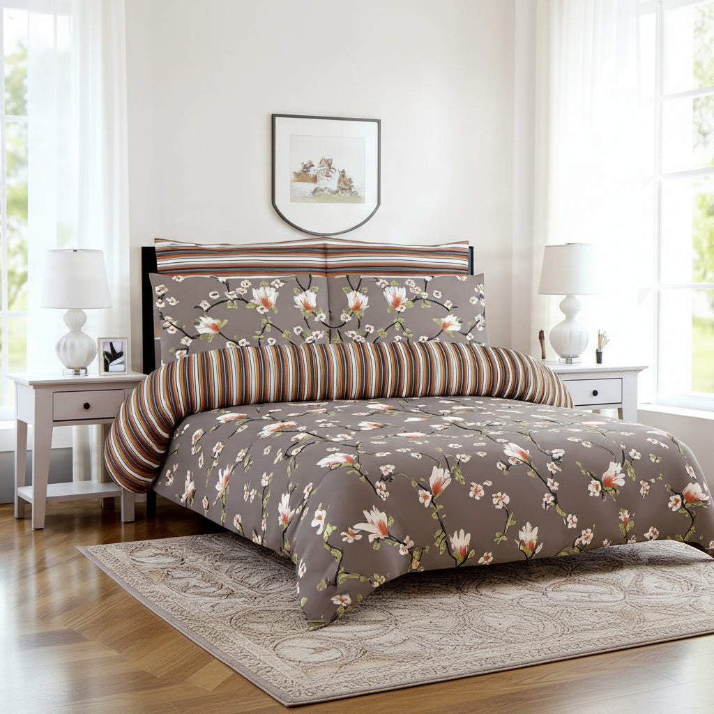 Printed Bed Sheet Set (King)