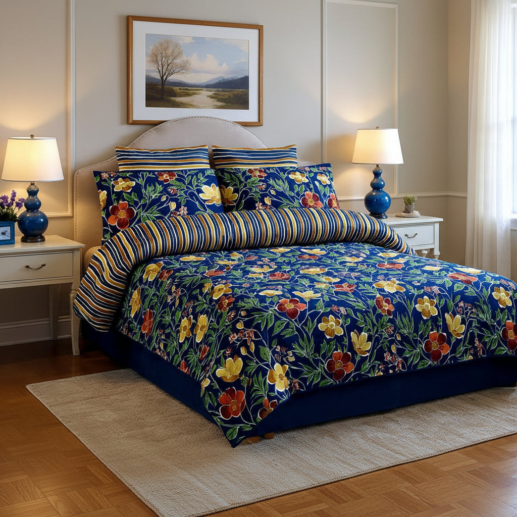 Printed Bed Sheet Set (King)