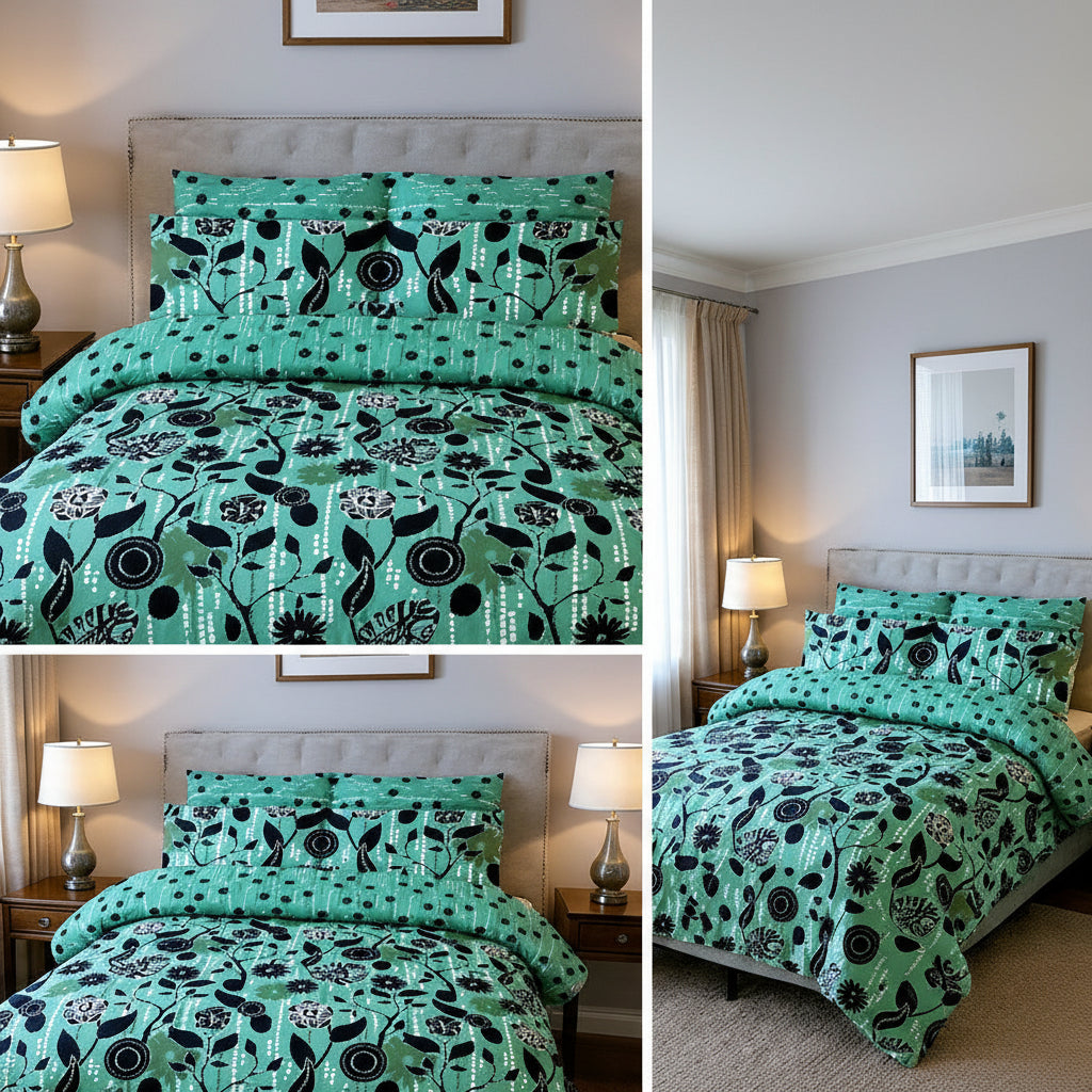 Printed Bed Sheet Set (King)