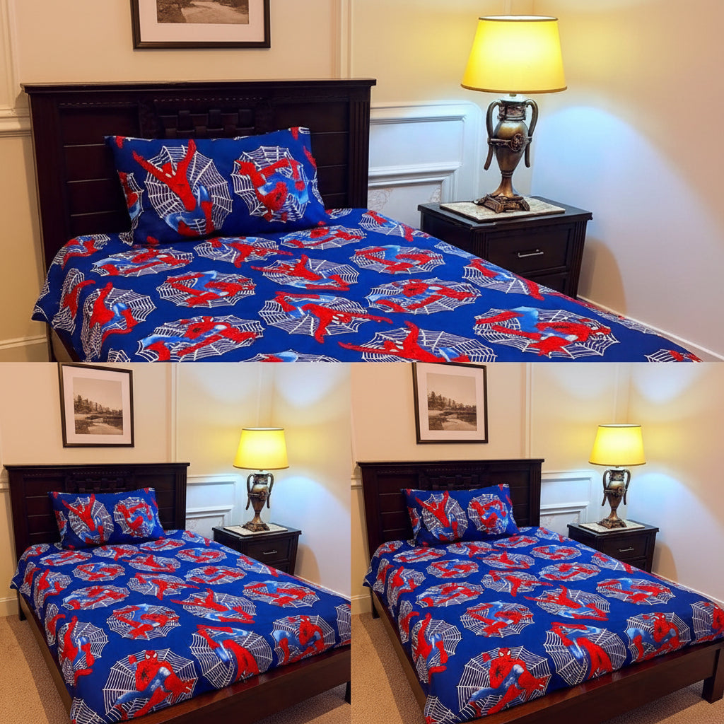 Kids Printed Bed Sheet Set (Single)