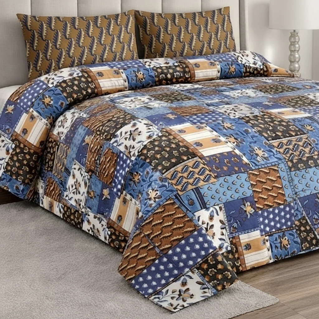 Printed Bed Sheet Set (King)