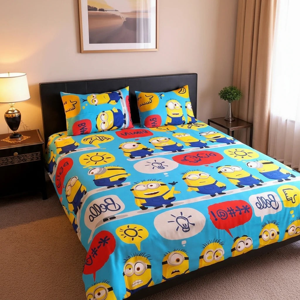Kids Printed Bed Sheet Set (Single)