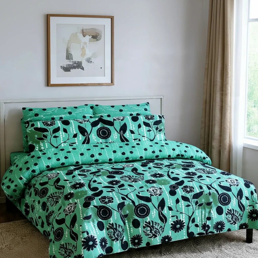 Printed Bed Sheet Set (King)