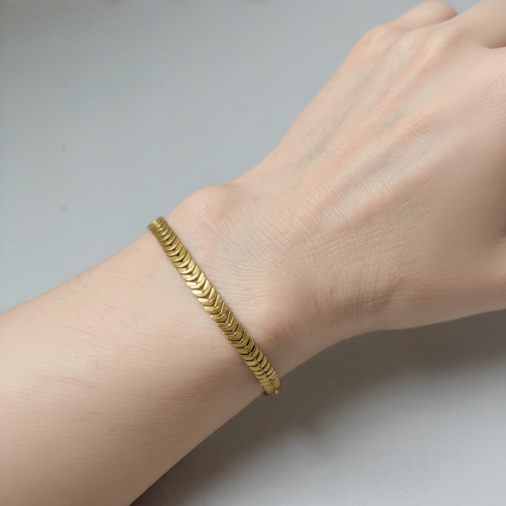 Hop Cuba Gold Metal Chain Bracelet in Gift Packing