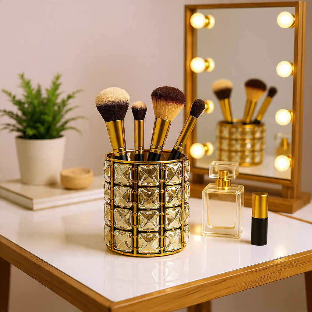 Crystal Makeup Brush Holder